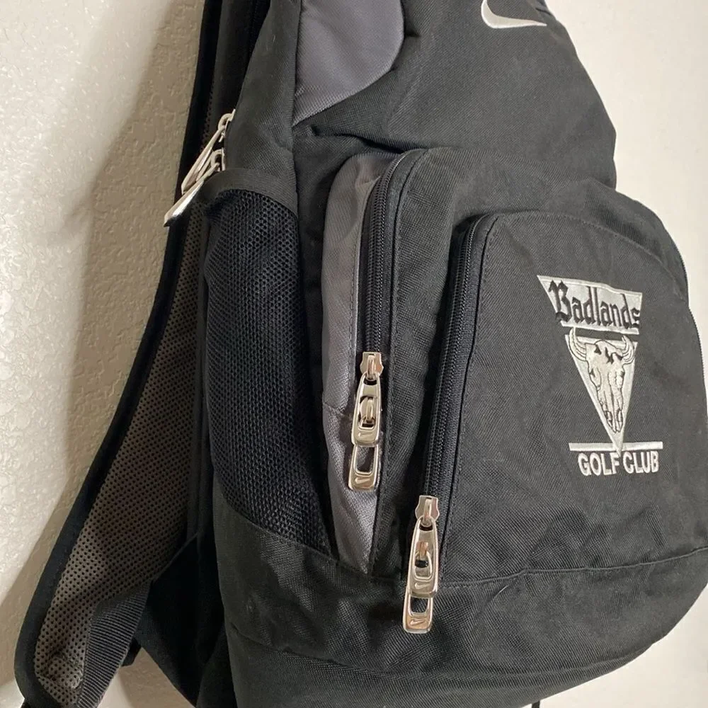 NIKE Backpack with BADLANDS Golf Club Embroidered on Front OS